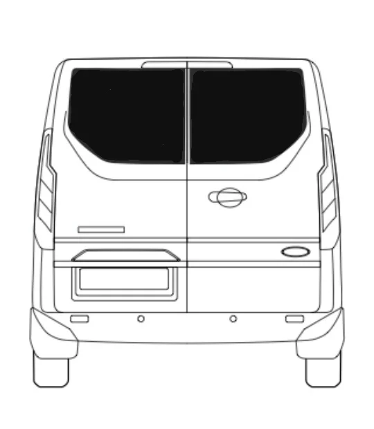 Heckscheibe Ford Custom Heckscheibe Ford Custom